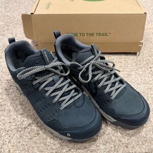 Oboz Sypes Low Leather B-DRY Waterproof Hiking Shoes Mens Lava Rock